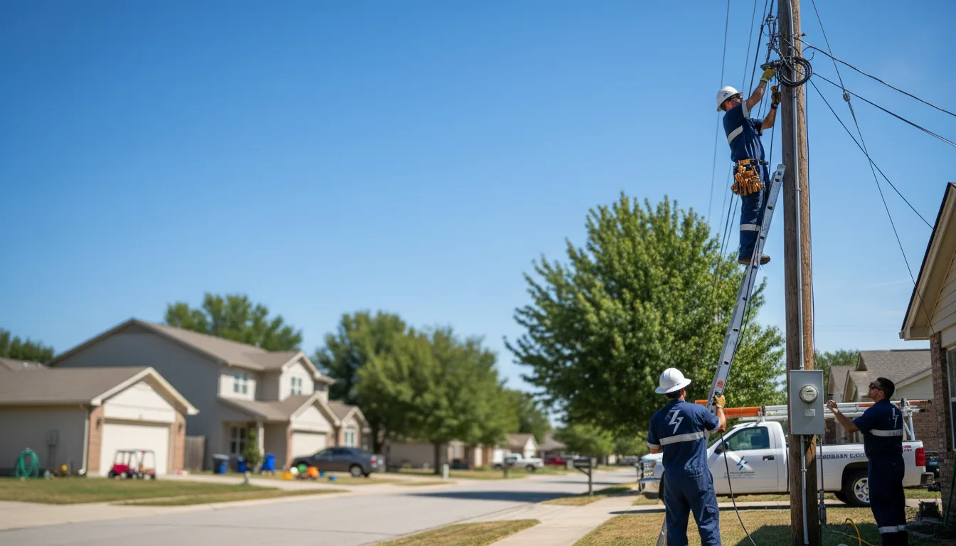 Residential electrician providing installation services in Hampton, KY